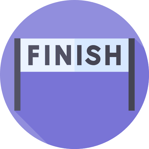 Finish line signaling finish line finish icon Finish line signaling finish line finish icon