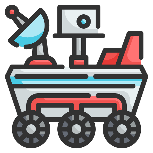 Moon rover moon rover vehicle science icon