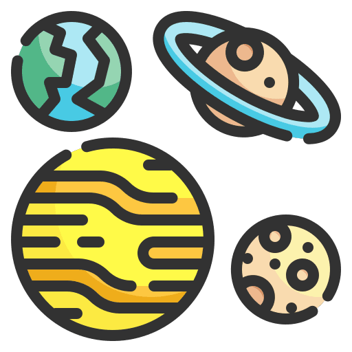 Planets universe planets astronomy icon