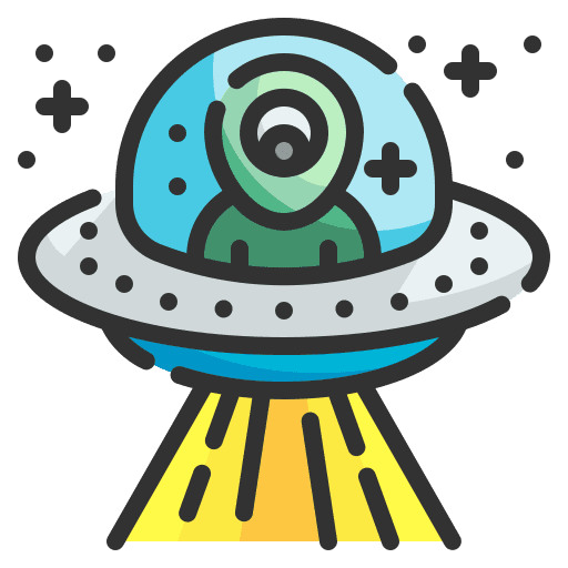 Ufo transportation spaceship ufo icon