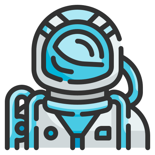 Astronaut suit explorer protection icon Astronaut suit explorer protection icon