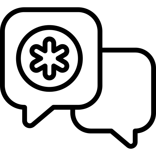 Message hospital conversation appointment icon