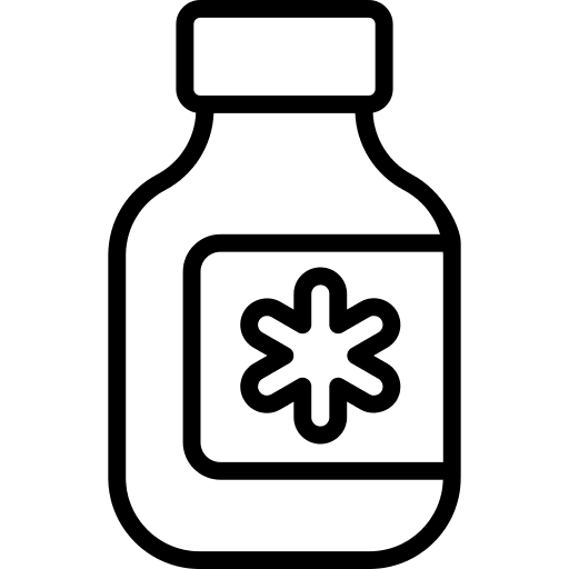 Pill jar pill jar aspirin painkiller icon