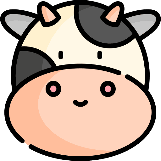Cow wild life mammal cattle icon