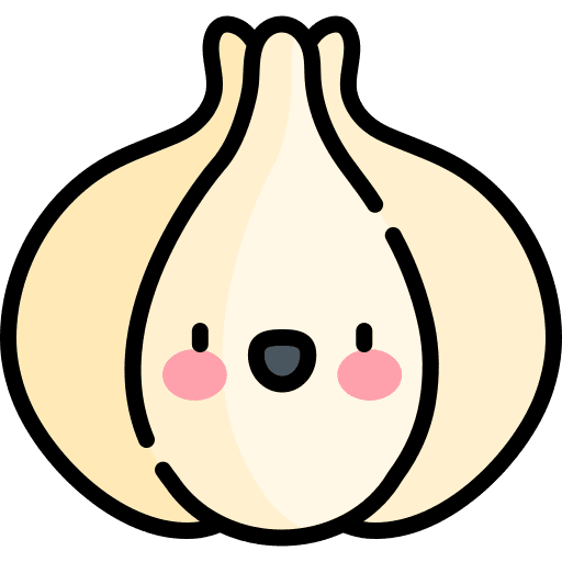 Garlic vegan vegetable garlic icon