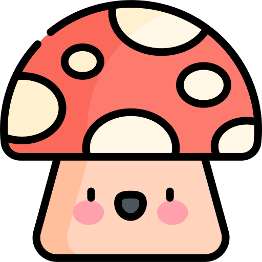 Mushroom spring plant forest icon