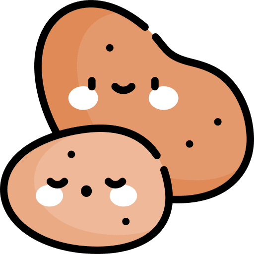 Potato potato healthy food icon