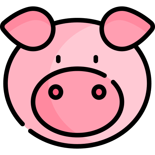 Pig animal kingdom pork farm icon Pig animal kingdom pork farm icon
