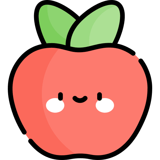 Apple organic vegetarian food and restaurant icon Apple organic vegetarian food and restaurant icon