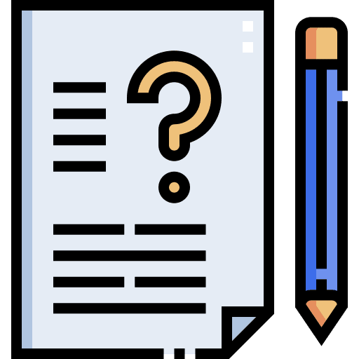 Question answer education pencil icon