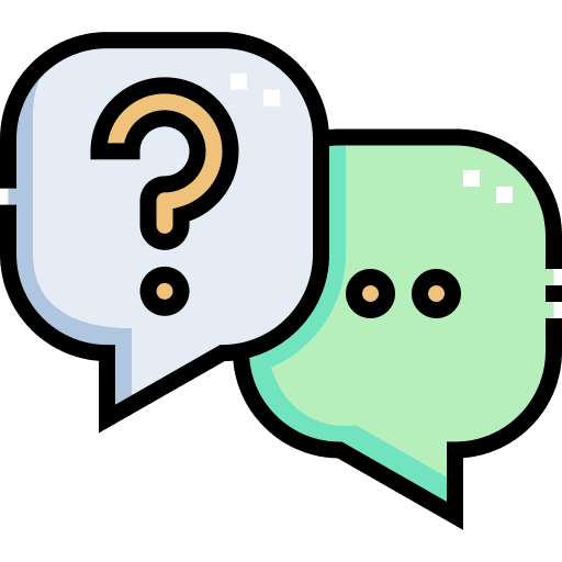 Conversation faq chat speech icon