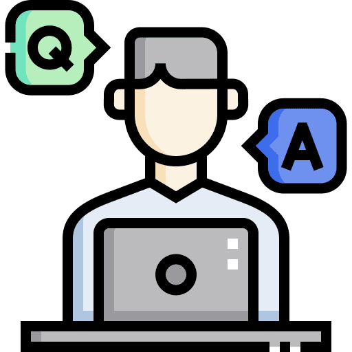 Customer service faq avatar speech bubble icon Customer service faq avatar speech bubble icon