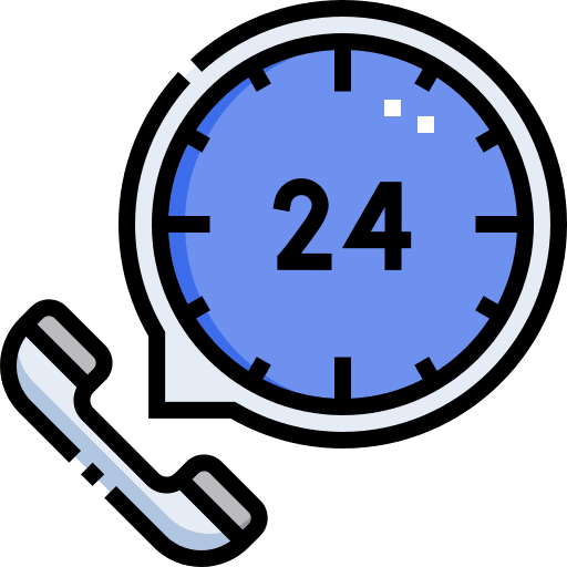 24 hours support phone customer support communications icon 24 hours support phone customer support communications icon