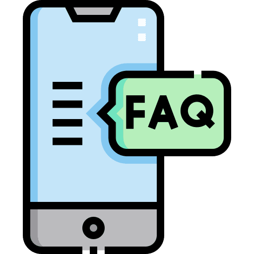 Smartphone faq customer support answer icon Smartphone faq customer support answer icon
