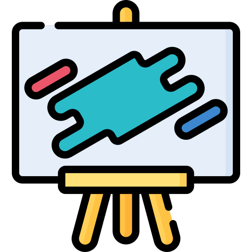 Canvas canvas drawing board artistic icon