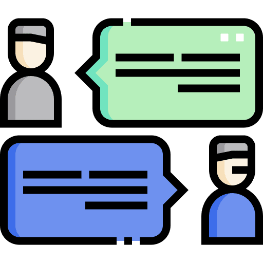 Conversation assistance call center support icon Conversation assistance call center support icon