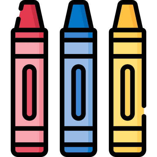 Crayons art and design pack school supplies icon Crayons art and design pack school supplies icon