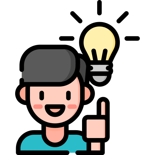 Idea intelligence student thinking icon