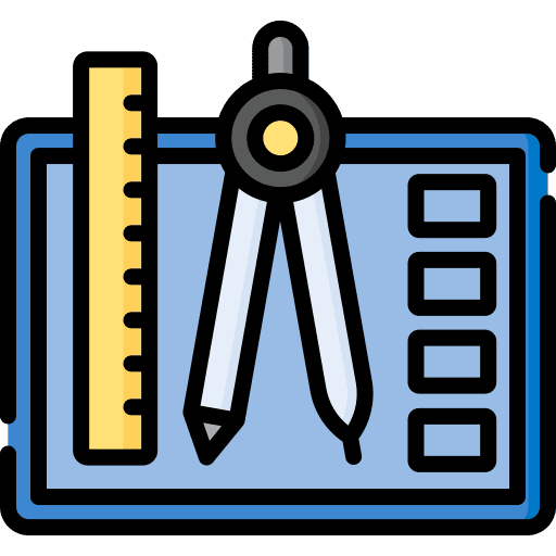 Blueprint circle design ruler icon Blueprint circle design ruler icon