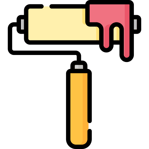 Paint roller edit tools paint roller brush icon Paint roller edit tools paint roller brush icon