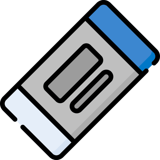 Rubber eraser stationery remove icon Rubber eraser stationery remove icon