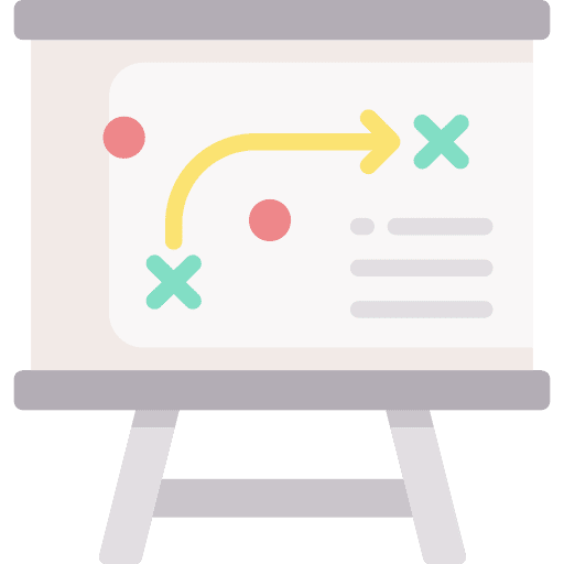 Strategy presentation strategy planning icon Strategy presentation strategy planning icon
