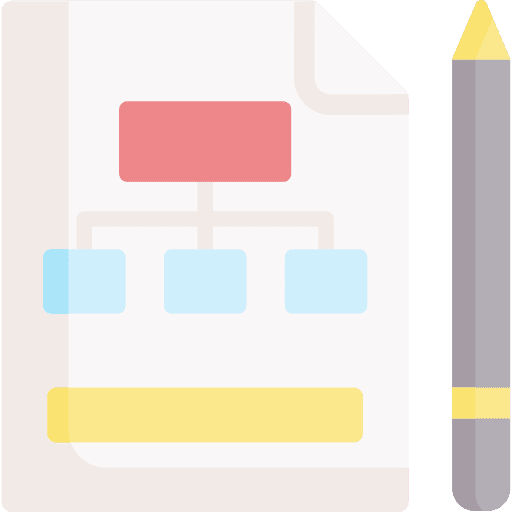 Diagram document pencil business and finance icon Diagram document pencil business and finance icon