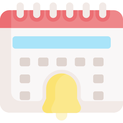 Notification schedule bell event icon Notification schedule bell event icon