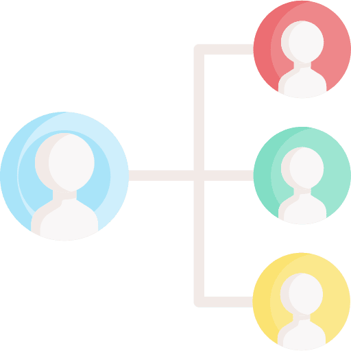 Organization team business and finance hierarchy icon Organization team business and finance hierarchy icon
