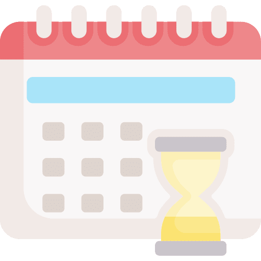 Wait hourglass time and date schedule icon Wait hourglass time and date schedule icon