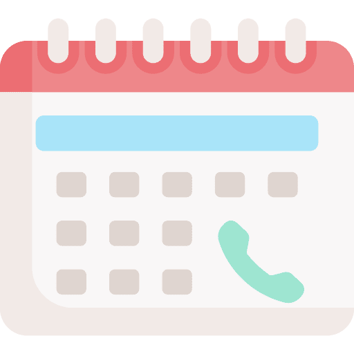 Appointment phone call calendar event icon Appointment phone call calendar event icon