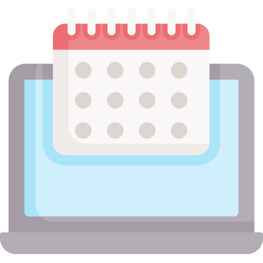 Calendar organization calendar laptop icon Calendar organization calendar laptop icon