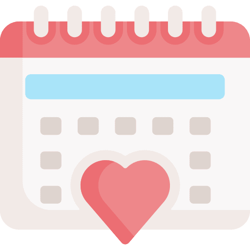Calendar wedding date event romantic date icon Calendar wedding date event romantic date icon
