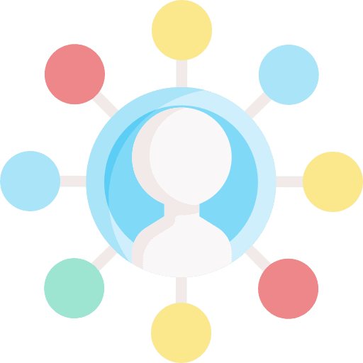Networking user connection social media icon Networking user connection social media icon