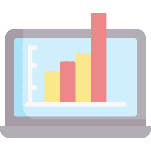Statistics business and finance electronics growth icon Statistics business and finance electronics growth icon