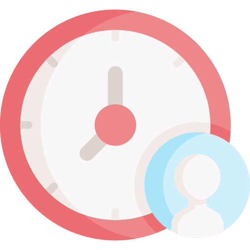 Time management productivity user clock icon Time management productivity user clock icon