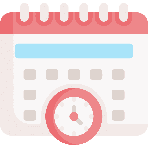 Time schedule organization time and date icon Time schedule organization time and date icon