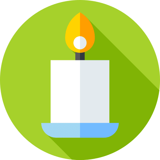 Candle burn flame candle icon