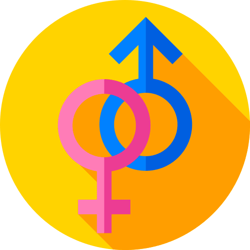 Heterosexual gender genders male icon