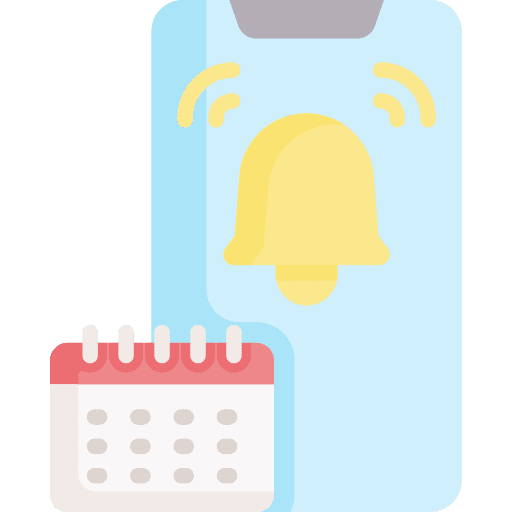 Notification time and date notification ui icon Notification time and date notification ui icon