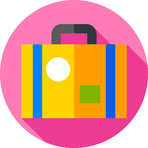 Suitcase travel luggage travelling travel icon