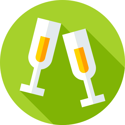 Toast champagne glass cheers alcoholic drink icon Toast champagne glass cheers alcoholic drink icon