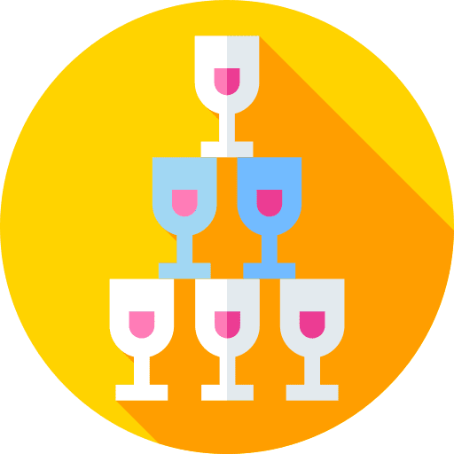 Cocktail champagne wedding marriage icon Cocktail champagne wedding marriage icon