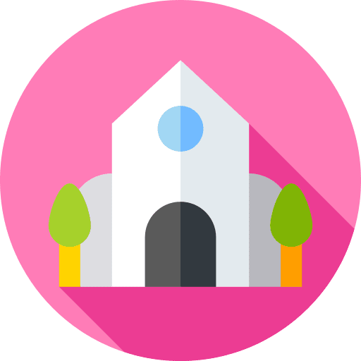 Church wedding church architecture and city icon Church wedding church architecture and city icon