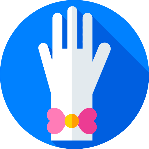 Glove accesory fashion ribbon icon Glove accesory fashion ribbon icon