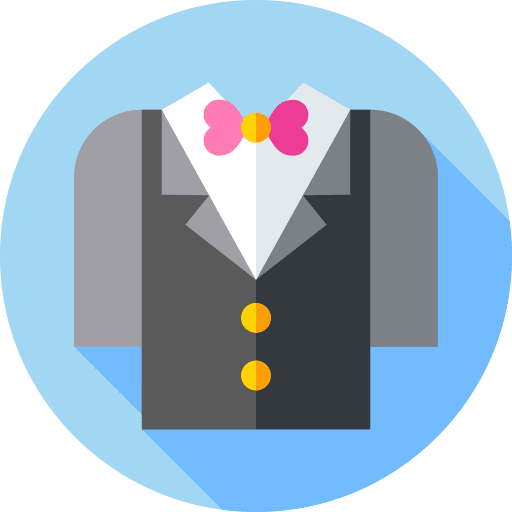 Suit elegant tuxedo groom icon Suit elegant tuxedo groom icon