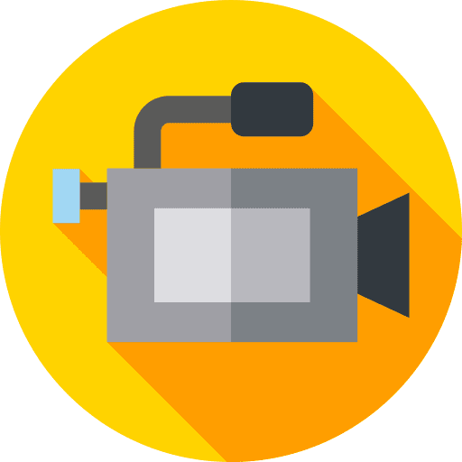 Video camera movie technology film icon Video camera movie technology film icon