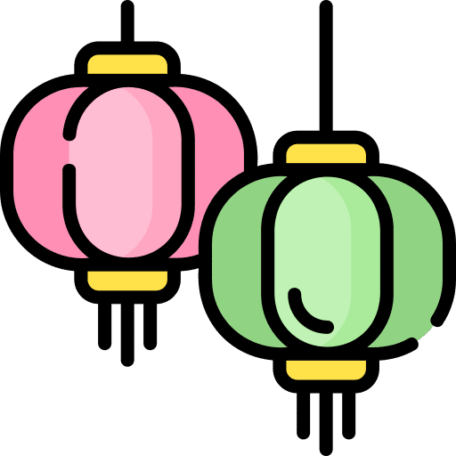 Paper lantern furniture and household paper lantern celebration icon Paper lantern furniture and household paper lantern celebration icon