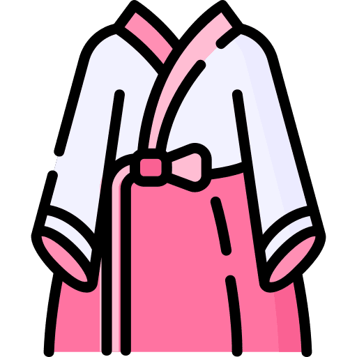 South korea korean female dress icon