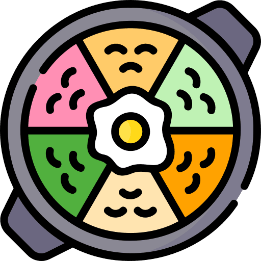 Bibimbap food and restaurant cultures food icon Bibimbap food and restaurant cultures food icon